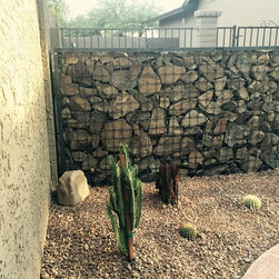 Gabion Pool Renovation - Garden Statues And Yard Art