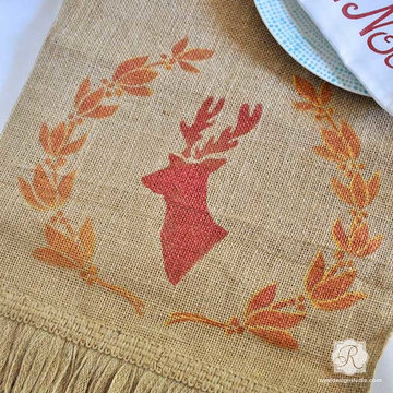 DIY Christmas Decorations & Crafts with Stencils
