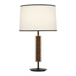 Robert Abbey - Rico Espinet Bronze And Brass Plato Table Lamp - Table Lamps