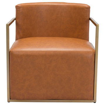 Eve Accent Chair Brown, Brown