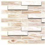 Dundee Deco - Off White Oak Steps 3D Wall Panels, Set of 5, Covers 26.4 Sq Ft - Dundee Deco's 3D Falkirk Retro are lightweight 3D wall panels that work together through an automatic pattern repeat to create large-scale dimensional walls of any size and shape. Dundee Deco brings a flowing, soothing texture with a touch of luxury. Wall panels work in multiples to create a continuous, uninterrupted dimensional sculptural wall. You can cover an existing wall with wall tiles or disguise wallpaper or paneled wall. These modern wall tiles create a sculptural and continuous dimensional surface to any room setting through patterning. Dundee Deco tile creates a modern seamless pattern on a feature wall or art piece.