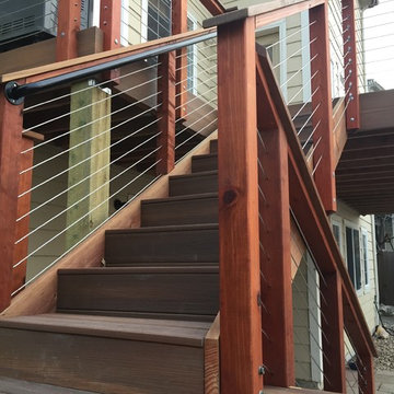 Custom deck and stairwell