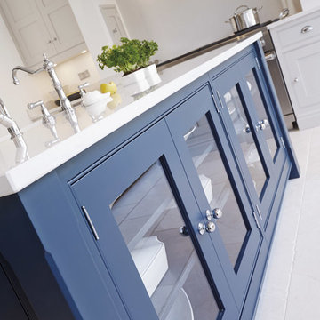 Luxury Blue Painted Kitchen