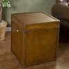 Budapest Steamer Trunk End Table