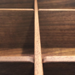 Walnut Box with Dividers - Jewelry Boxes And Organizers
