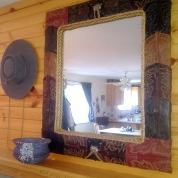 Western Cowboy Mirrors and Ranch Rope Bowls