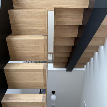 Project #139 | Four Story Modern Floating Staircase