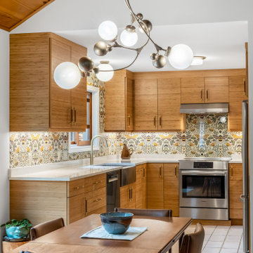 Mid-Century Kitchen and Deck