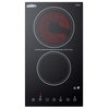 Summit CR2B23T 12"W Built-In Electronic Cooktop - White