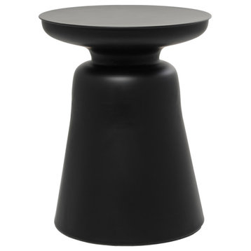 Modern Black Metal Accent Table 563273
