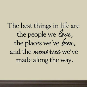 VWAQ The Best Things In Life are the People We Love - Inspirational Wall Decal