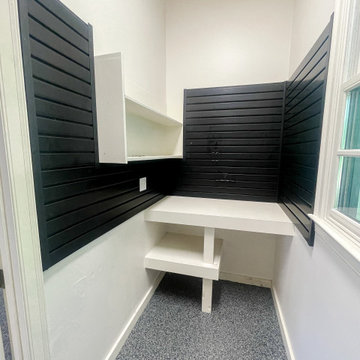 Garage with Black Slatwall