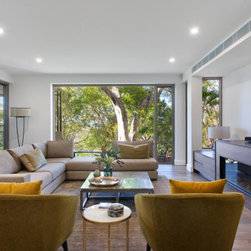 Living area utilising Breezway Louvres for natural ventilation - Windows