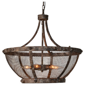 Charleston 6-Light Mesh Chandelier by Kosas Home