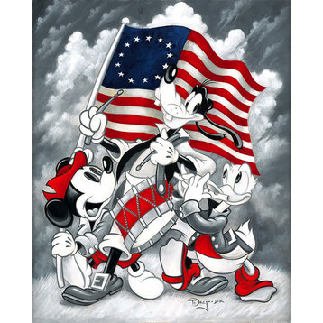 Disney Fine Art March for Independence by Tim Rogerson, Gallery Wrapped Giclee