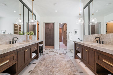 Inspiration for a transitional bathroom remodel in Oklahoma City