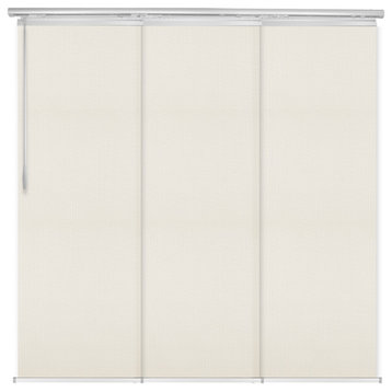 Elza 3-Panel Track Extendable Vertical Blinds 36-66"W