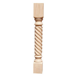 Inviting Home Inc. - Rope Kitchen Island Leg, Cherry, 5" - Table Tops And Bases