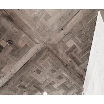 Wood Fabrication - Reclaimed Wood Ceiling