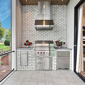 The Aurora : 2019 Clark County Parade of Homes : Outdoor BBQ Kitchen