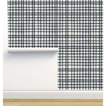 Madison Navy Stripes Wallpaper, 24"x72"