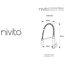 Extendable Kitchen Mixer Tap, Curved, Brushed Stainless Steel
