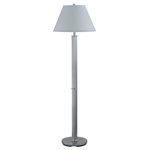 Cal - Cal LA-8003FL-1CH Elizabethe - One Light Floor Lamp - 100W metal floor lamp with on off push thru socket switchChrome Finish
