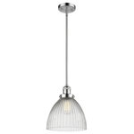 Innovations Lighting - 1-Light Seneca Falls 10" Pendant, Polished Chrome - One of our largest and original collections, the Franklin Restoration is made up of a vast selection of heavy metal finishes and a large array of metal and glass shades that bring a touch of industrial into your home.