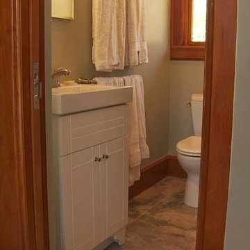 Two-Story Addition with laundry, bathroom, sauna, balcony and deck
