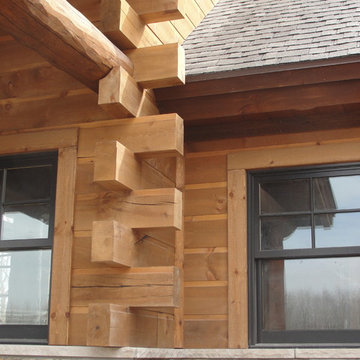WoodHaven butt-'n'-pass Adirondack corners