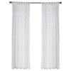 Lace Curtain Panels Set Of 2 (Each 54X84), Sheer Diamond