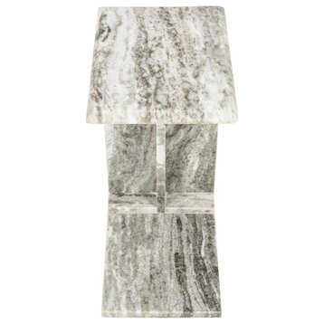 Bella Modern Luxury Solid Marble End C-Table