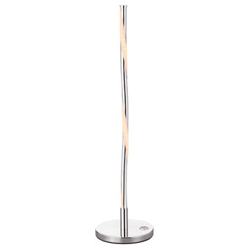 Nile 23.5" LED Integrated Table Lamp, Chrome