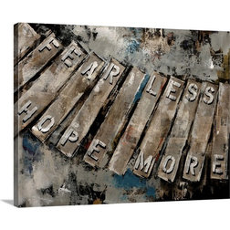 Contemporary Prints And Posters Gallery-Wrapped Canvas Entitled Key Words I, 20"x16"