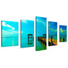 Ready2HangArt Bruce Bain 'Key's Pier' 5-piece Set Canvas Wall Art