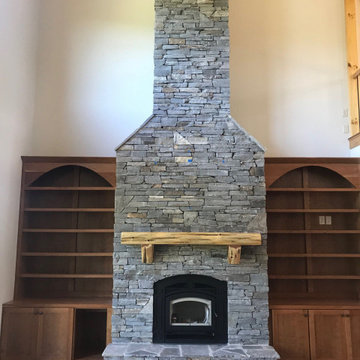 Augusta Real Ledgestone Thin Veneer Interior Fireplace