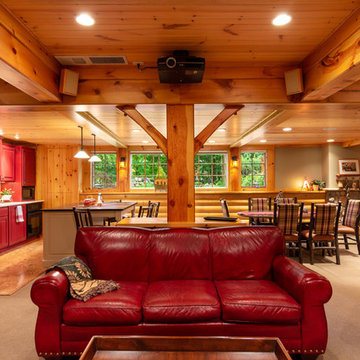 Modern Log Cabin Basement Remodel in Ann Arbor, Michigan