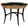LUXE Centre Table JONATHAN CHARLES Modernist Modern Circular Recessed