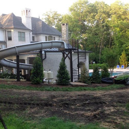 S005 Spiral Staircase and pool slide platform in McLean, Virginia - Products