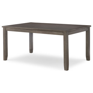 HFO Allston Park Wood Farmhouse Dining Table with Seats up to 6 in Gray