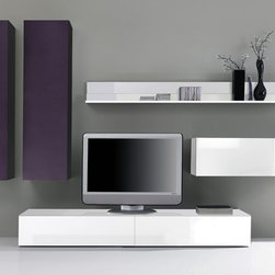 Modern Wall Unit TV Media Entertainment Center Jetset-308 - $2,850.00 - Products