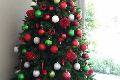 Professionally decorated Christmas trees in Homes