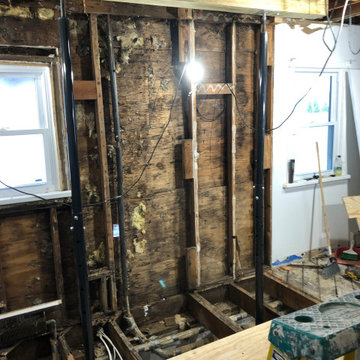 Current Canton water damaged main floor and Bathroom renovation