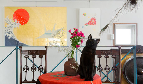 My Houzz：日本古典文学の翻訳家マクミランさんが、3匹の愛猫と暮らす家