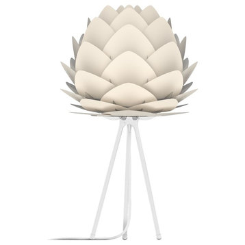 Aluvia Table Lamp, Pearl/White