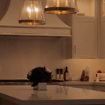 Luxury Custom Kitchen Renovation With Brass Inlays & Hidden Butler Pantry | Cali