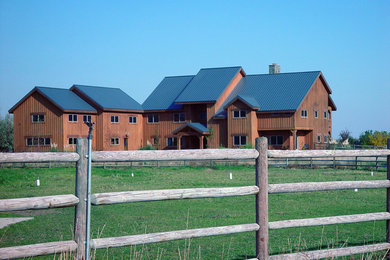 Inspiration for a country exterior home remodel in Seattle