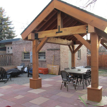 Outdoor living space / Patio Cover / Pergola / Cedar post and beam