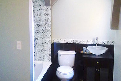 Example of a trendy home design design in Boston