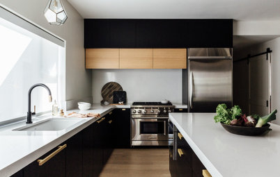 Kitchen of the Week: Black and Brass Boost Modern-Day Style